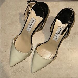 Jimmy Choo Women's Black and Cream Heels